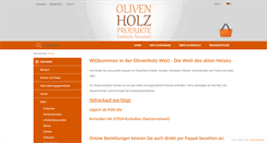 Desktop Screenshot of olivenholzprodukte.com