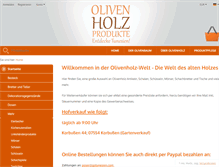 Tablet Screenshot of olivenholzprodukte.com